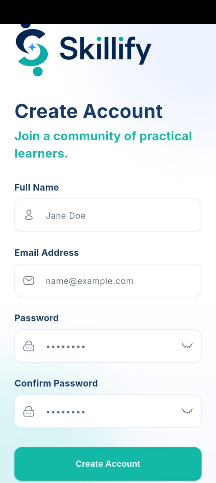 Create Account