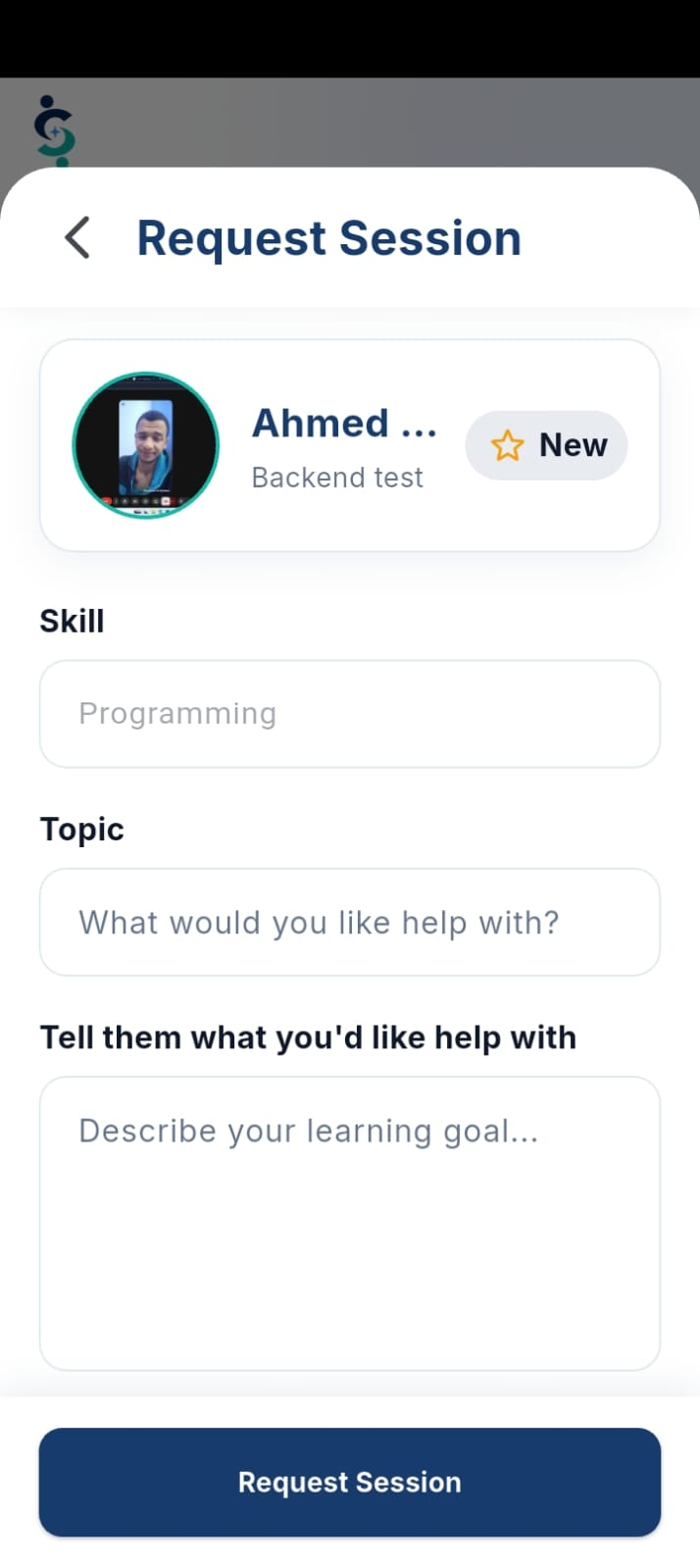 Request a Session