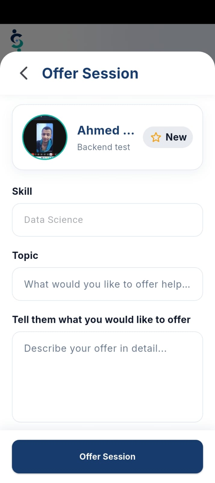 Offer a Session