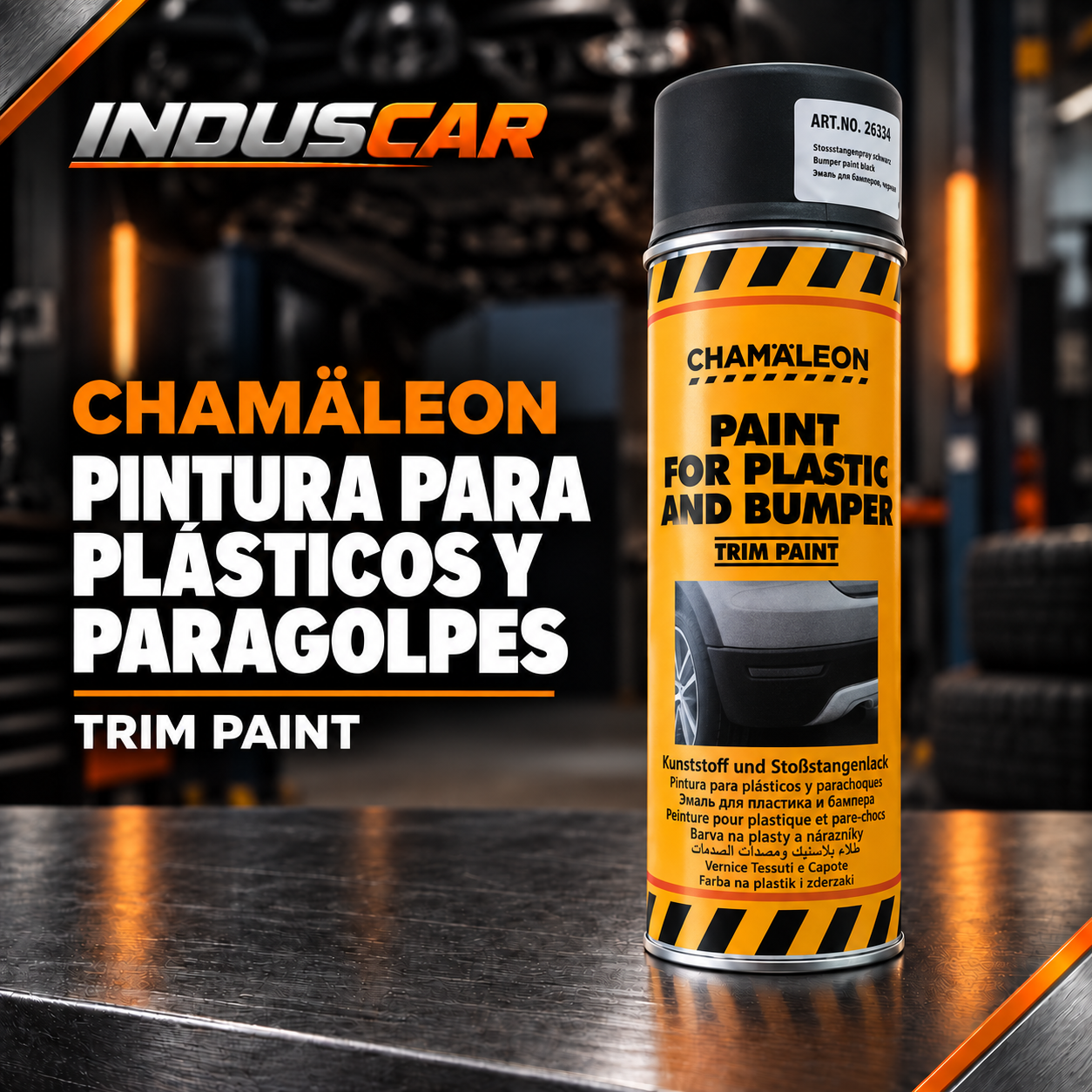 Paint for Plastic and Bumper - Pintura para Paragolpes Negro x 400ml (aerosol)