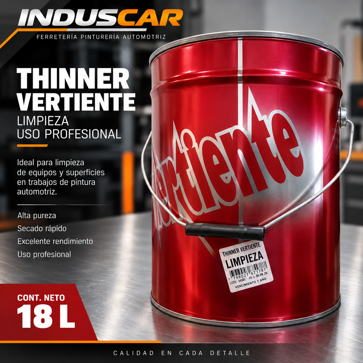 Thinner de Limpieza Vertiente