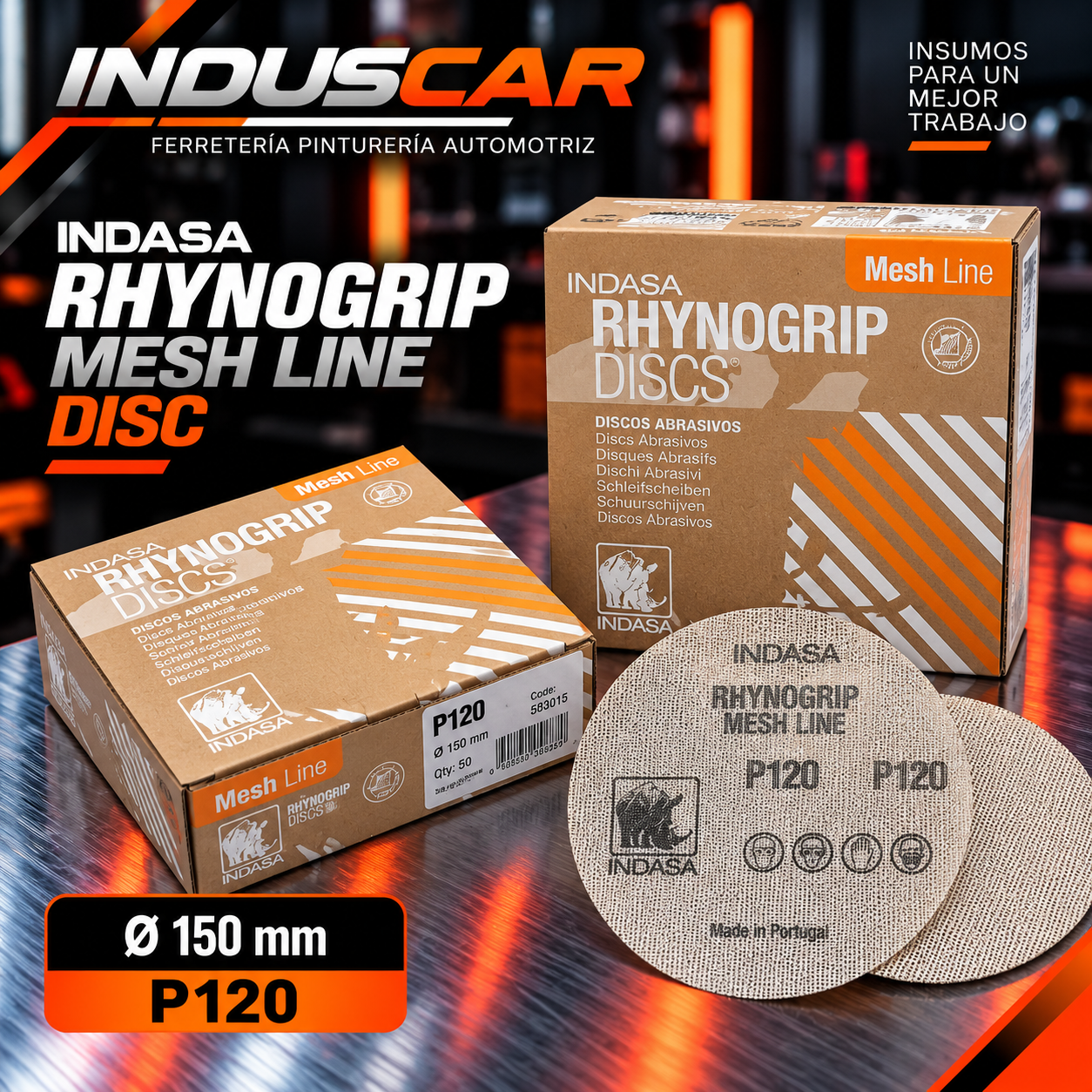 RHYNOGRIP MESH LINE DISC P120