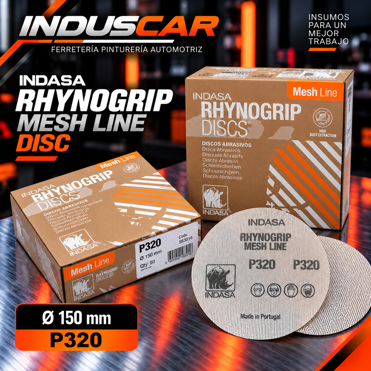 RHYNOGRIP MESH LINE DISC P320