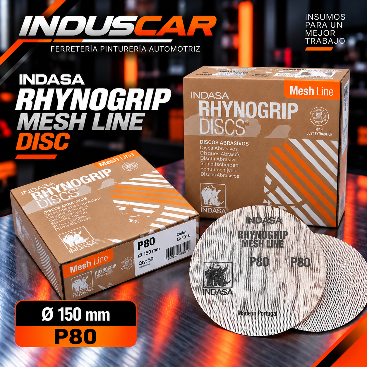 RHYNOGRIP MESH LINE DISC P80