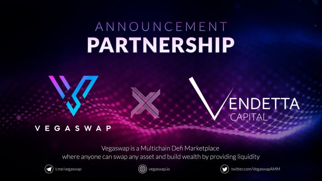 Vegaswap announce partnership with Vendetta Capital