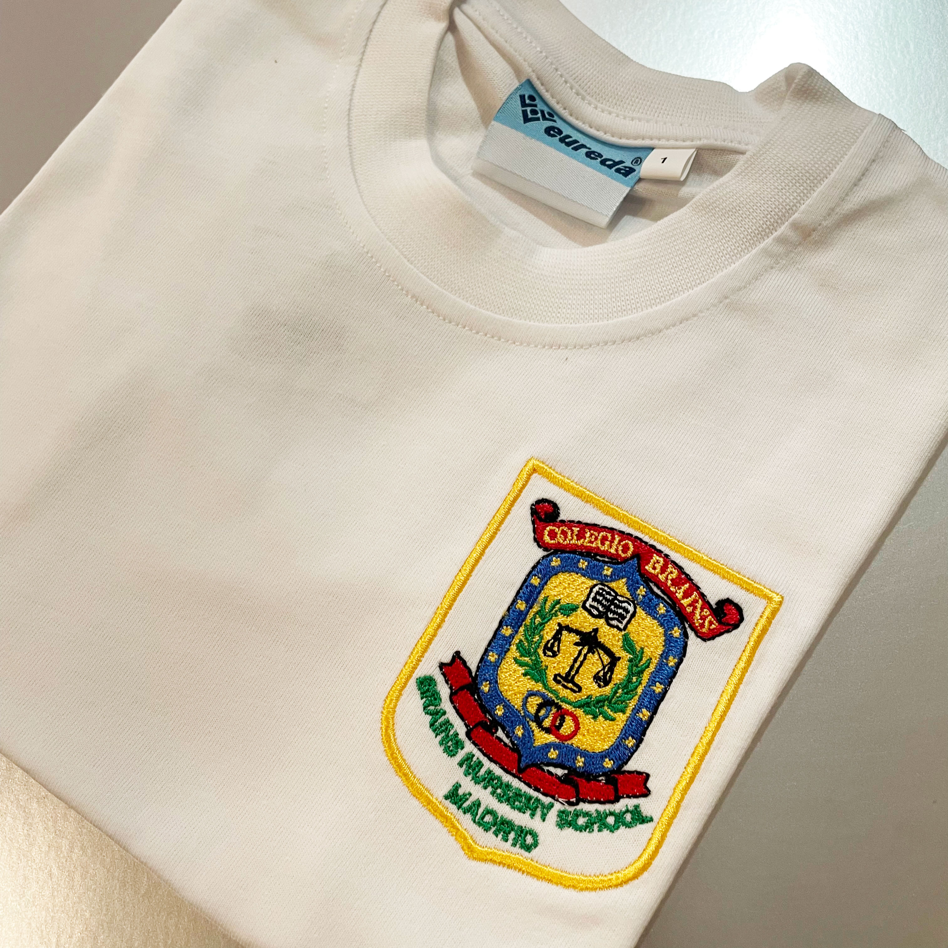 Camiseta Escuela infantil Brains Nursery Schools Blanco