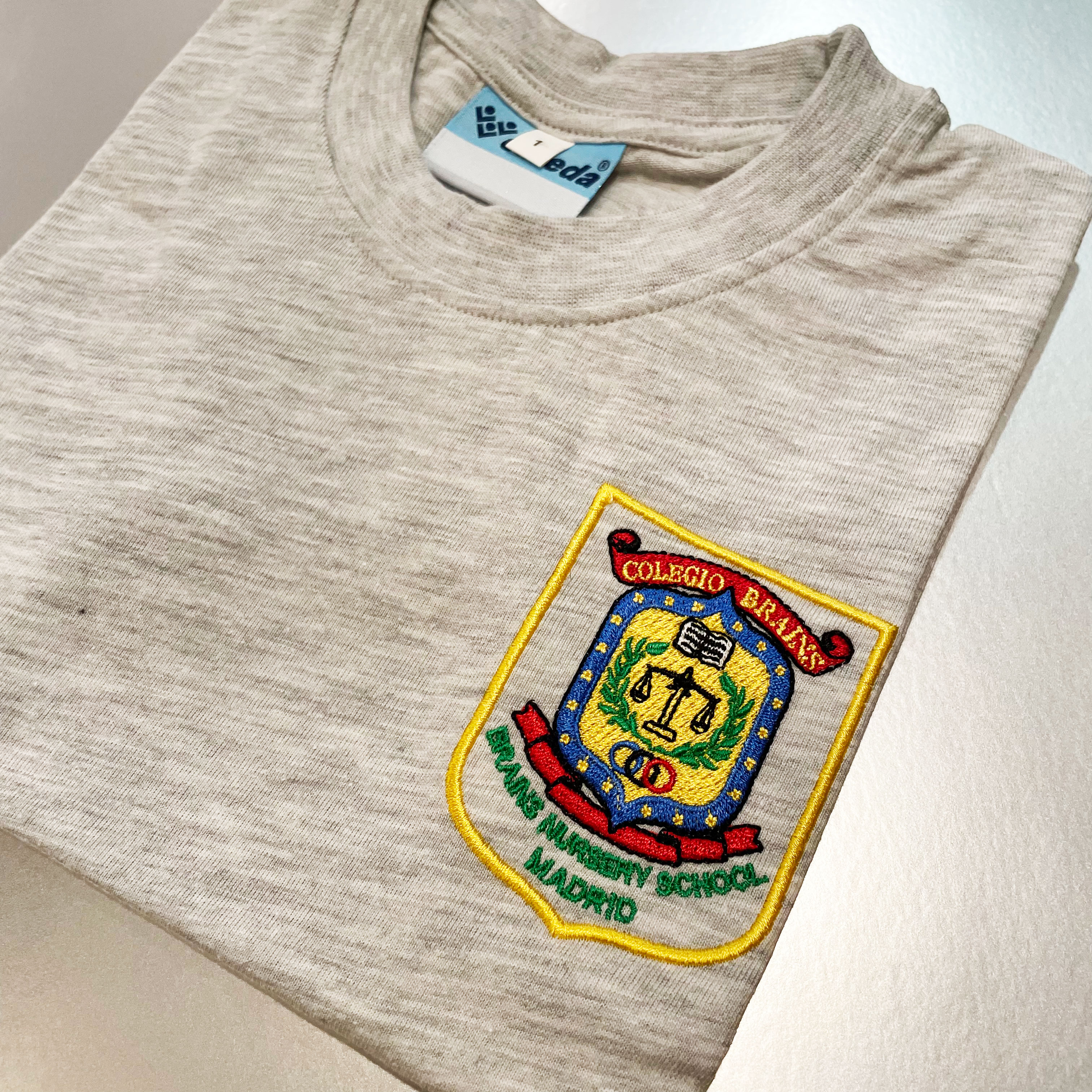 Camiseta Escuela infantil Brains Nursery Schools Gris