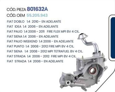 Bomba de Aceite Fiat