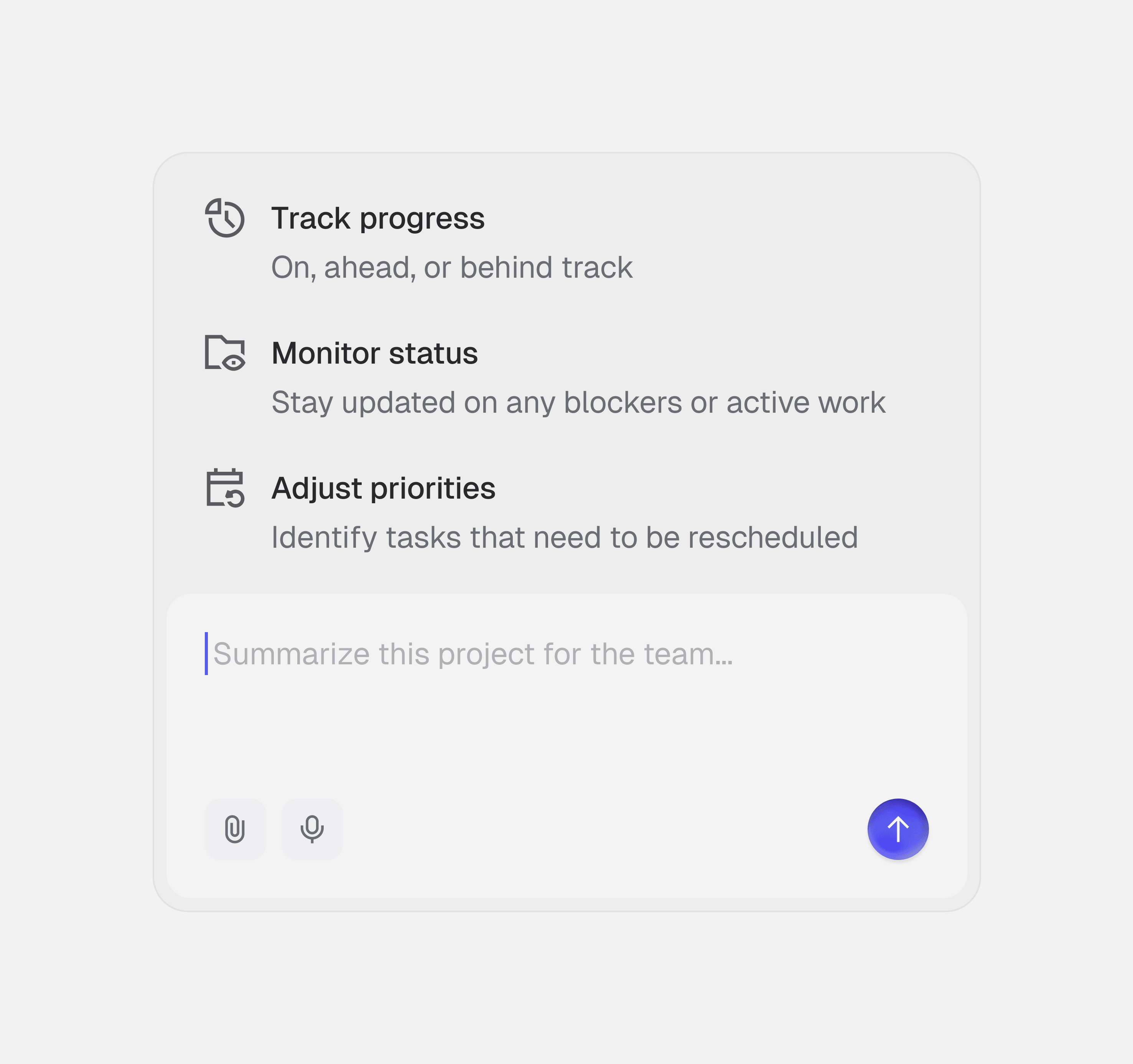AI prompt box concept