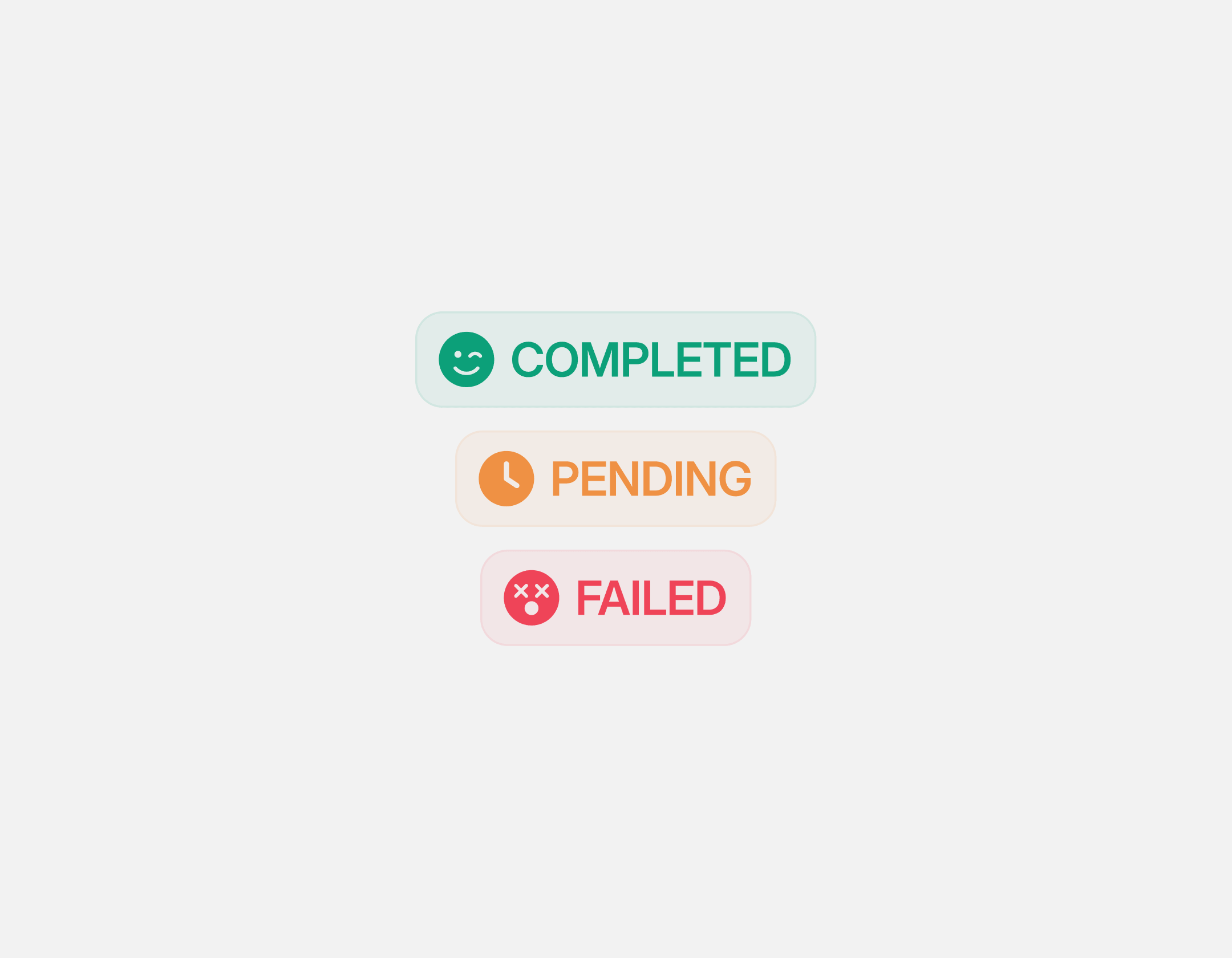 Status pill system