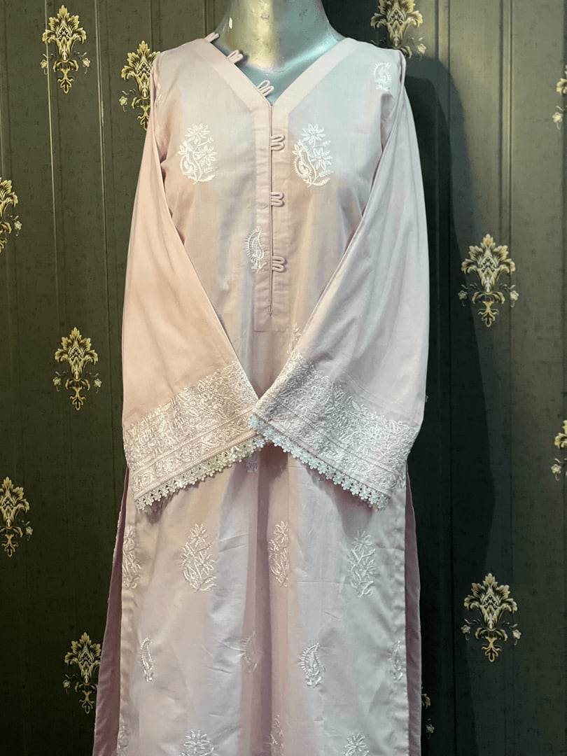 Kai Pink 2 PC Stiched - Additional Image 1