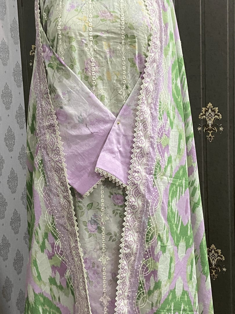 Lawn 3 PC Embroidered Suit - Additional Image 2