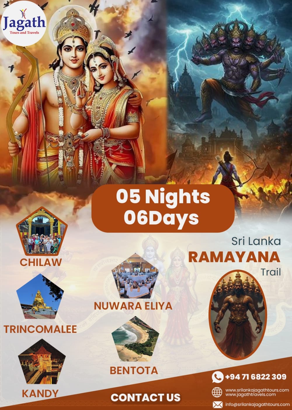 Ramayana Sri Lanka Trail 6 Days