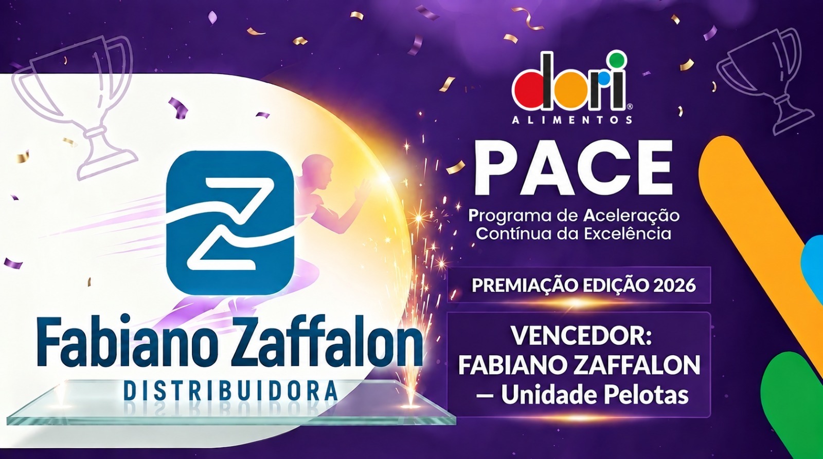 Fabiano Zaffalon está entre os vencedores do PACE Dori 2026 — foto 1