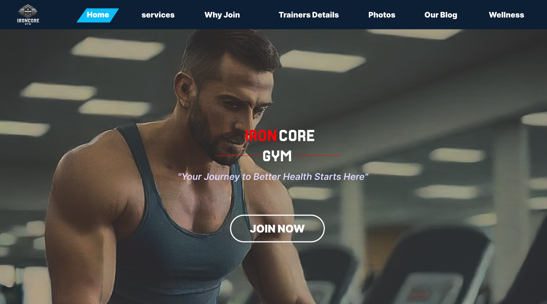 Ironcore Gym (Figma)