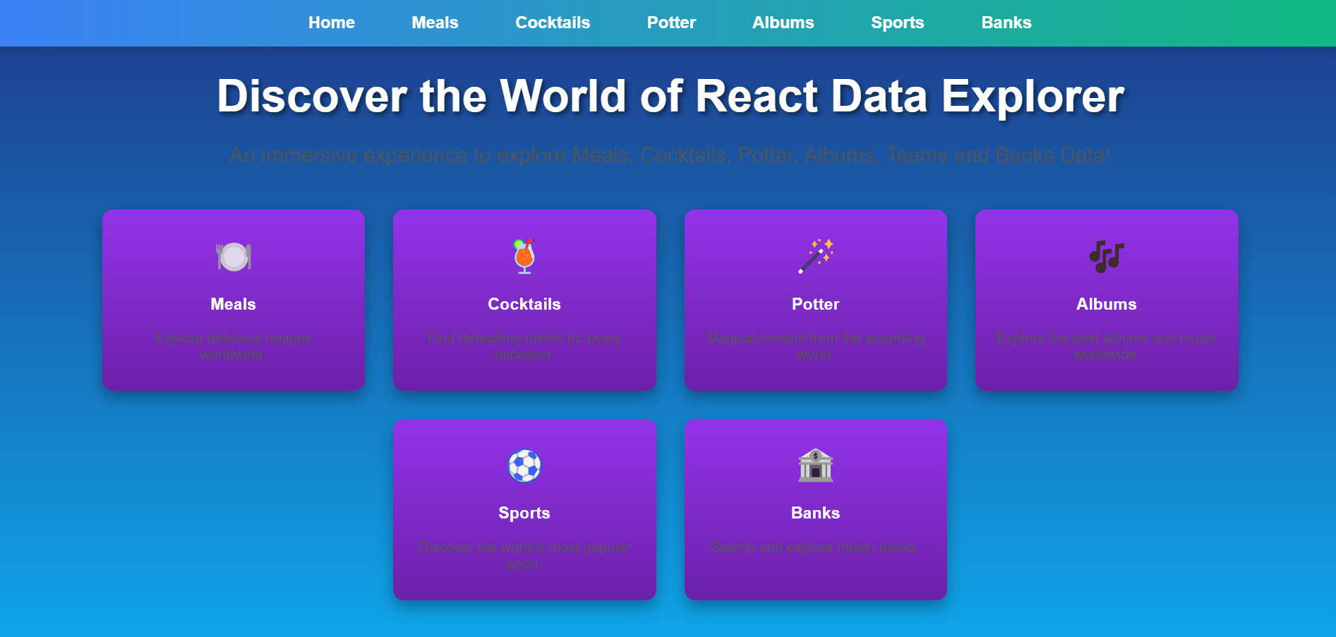 React Data Explorer