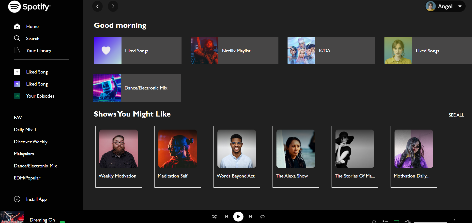 Spotify Clone (React)