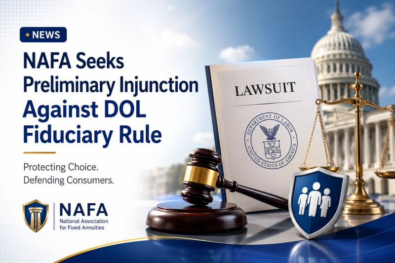 NAFA Seeks Preliminary Injunction against DOL Fiduciary Rule