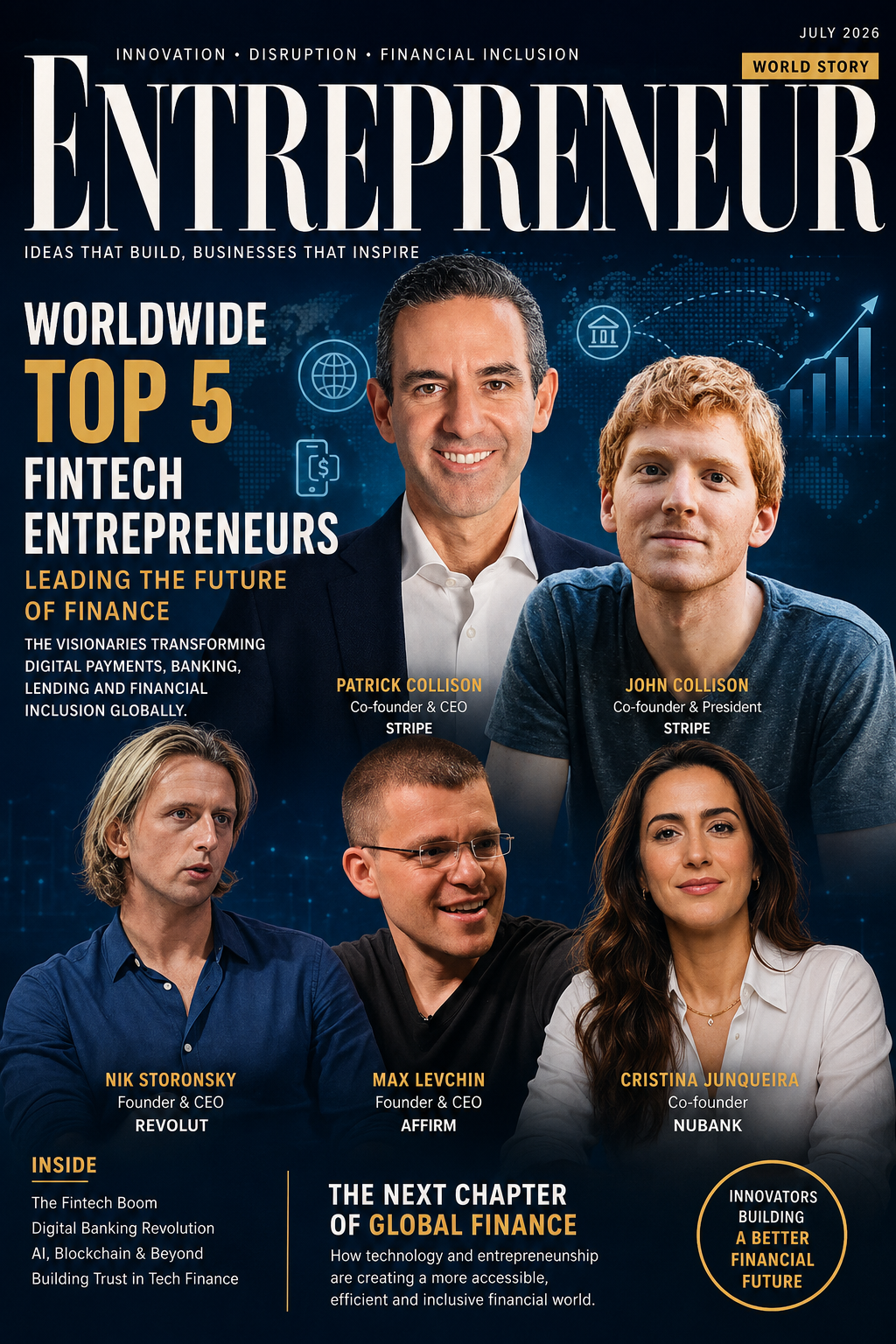 Five Fintech Entrepreneurs Shaping the Future of Global Finance