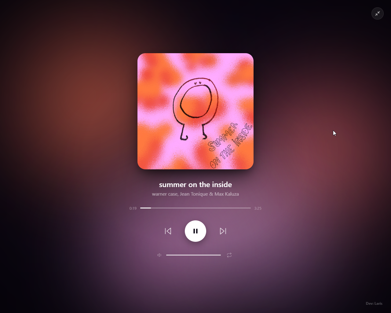 Pydinary interface, screenshot two