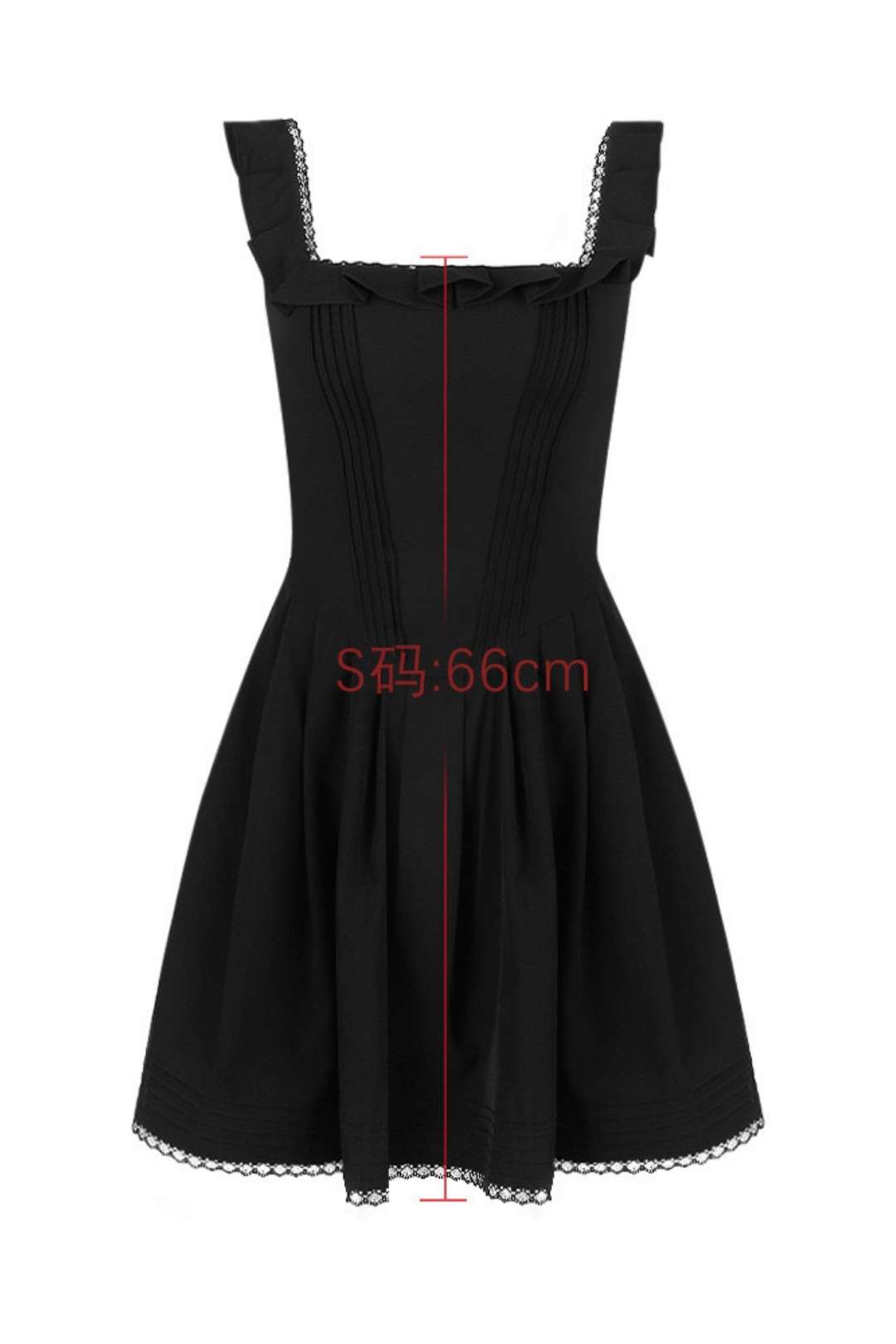 Lace Suspender Slim Backless French Dress