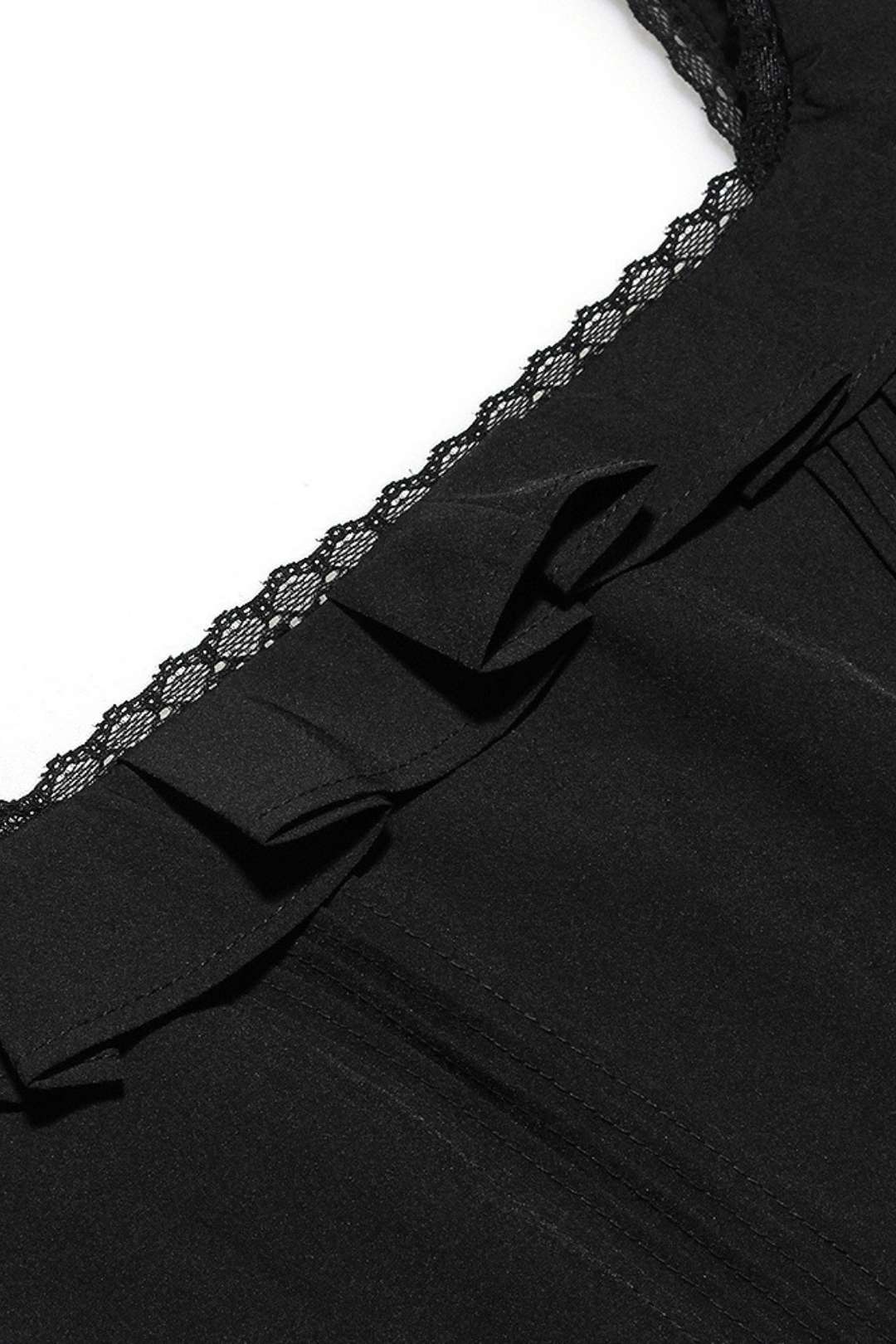 Lace Suspender Slim Backless French Dress