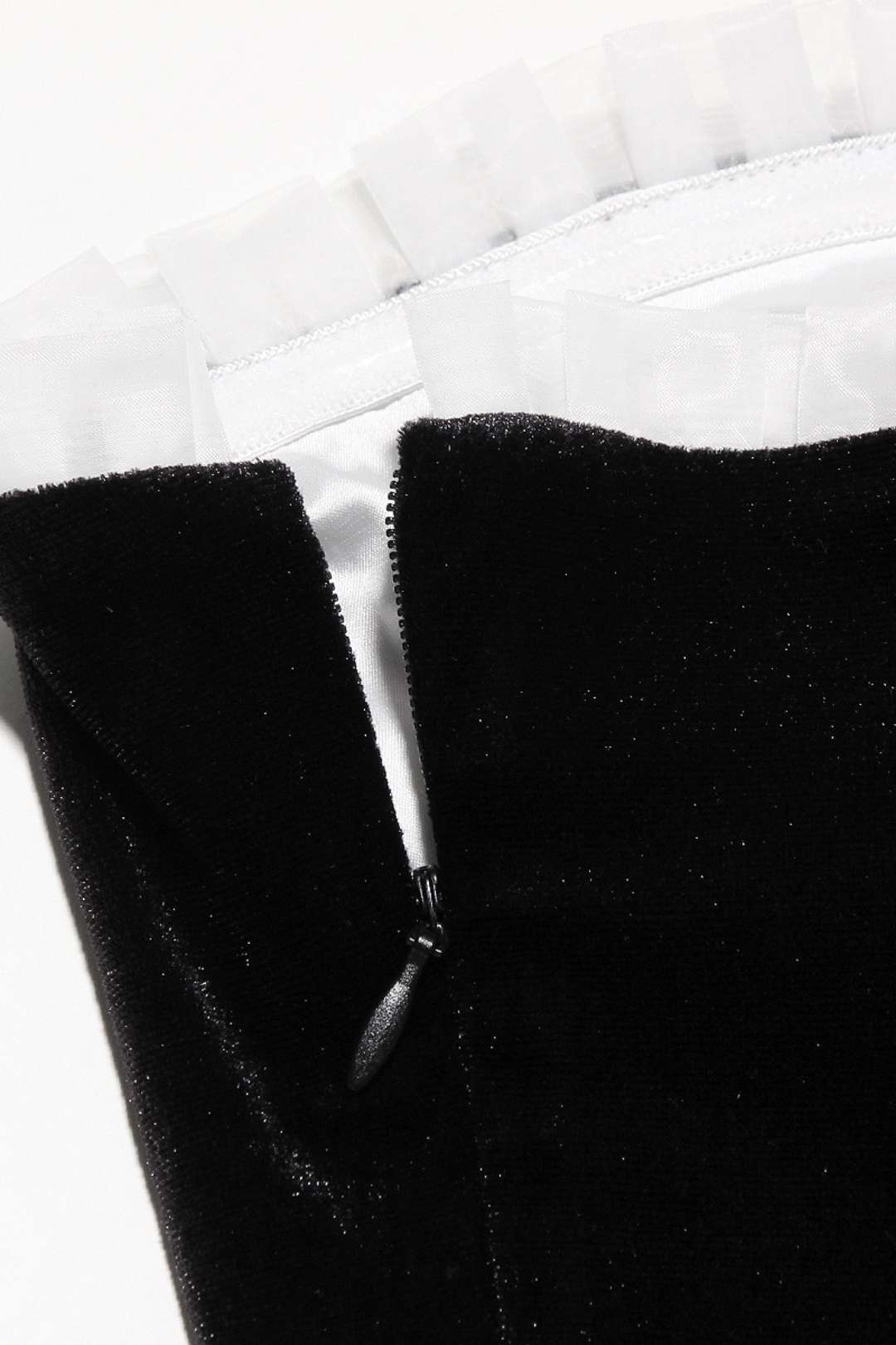 Velvet Sexy Tube Top A-line Skirt Slim Backless Dress