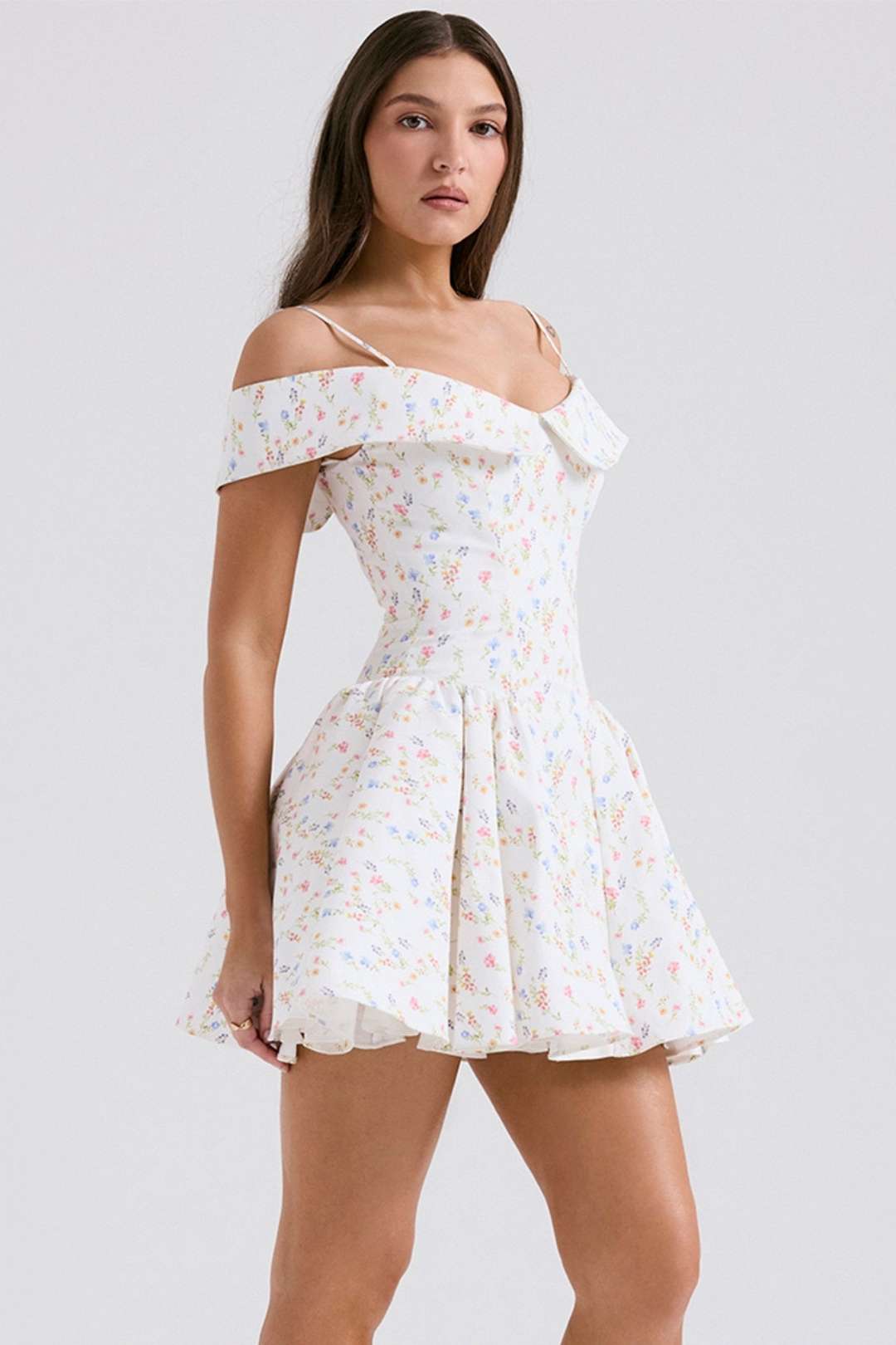 Sexy One-shoulder Suspender Skirt Waist Slimming Backless French Dress