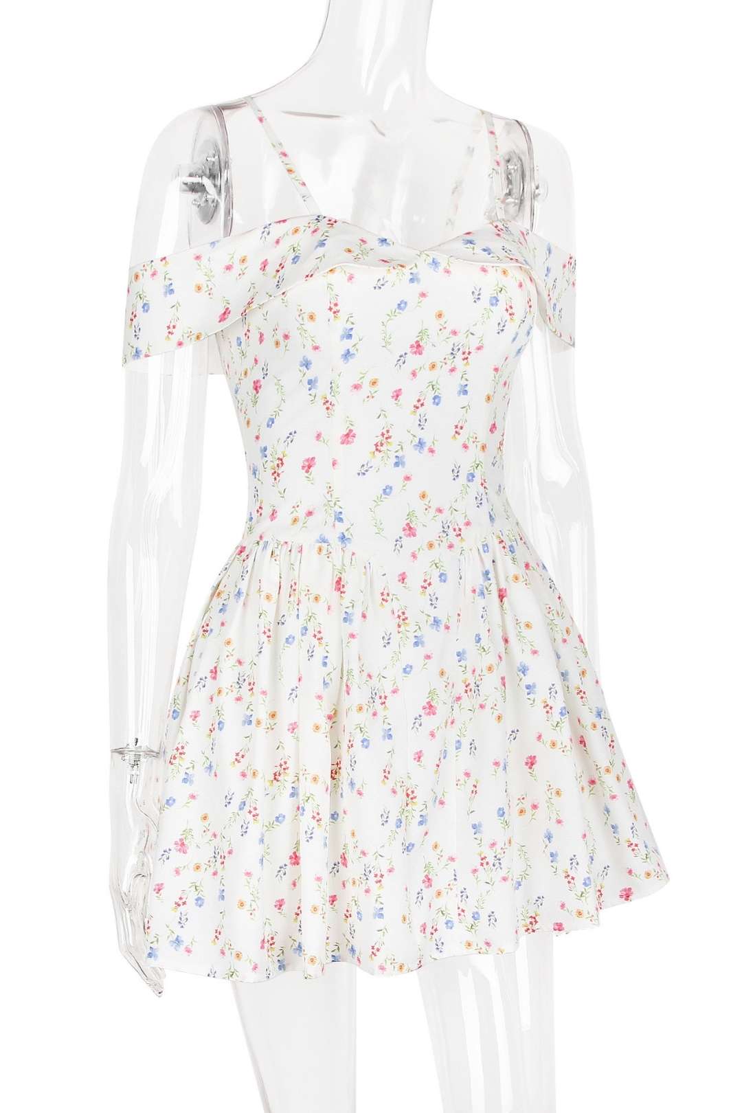 Sexy One-shoulder Suspender Skirt Waist Slimming Backless French Dress