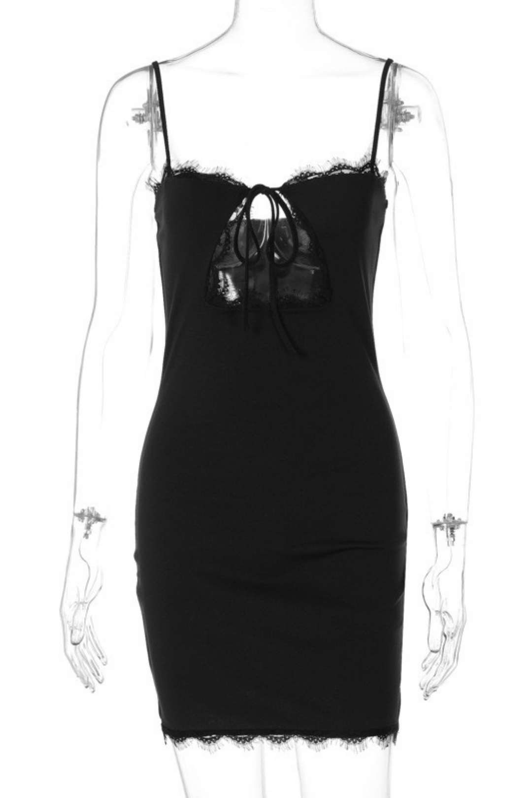 Sexy Summer Hollow Lace Suspender Dress