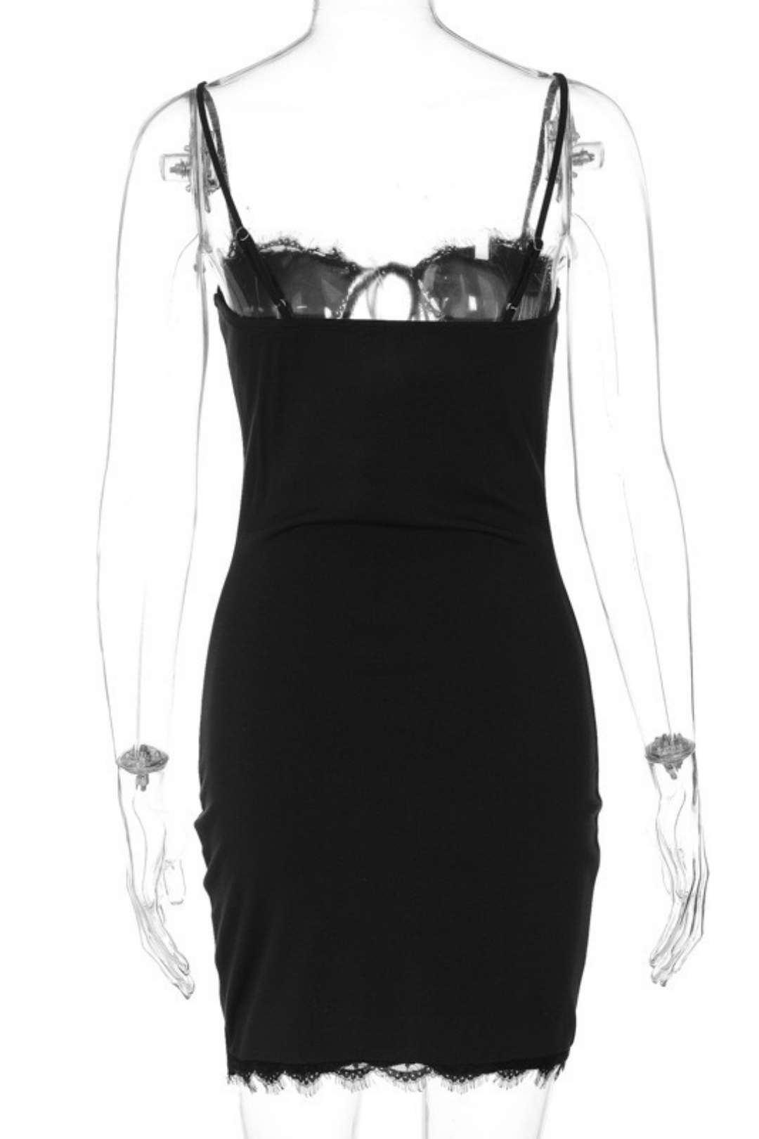 Sexy Summer Hollow Lace Suspender Dress