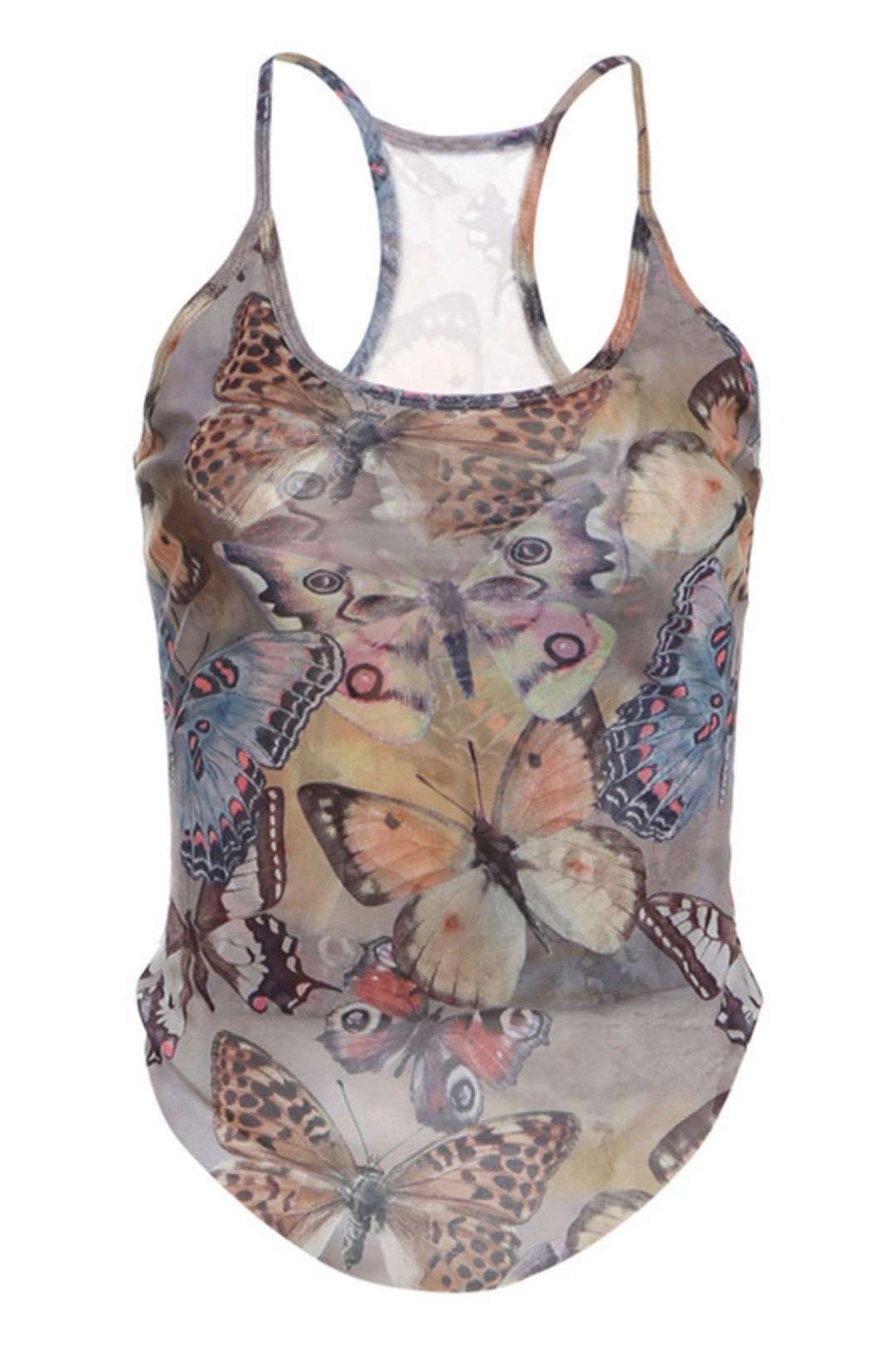 Street Fashion Sexy Butterfly Print Camisole