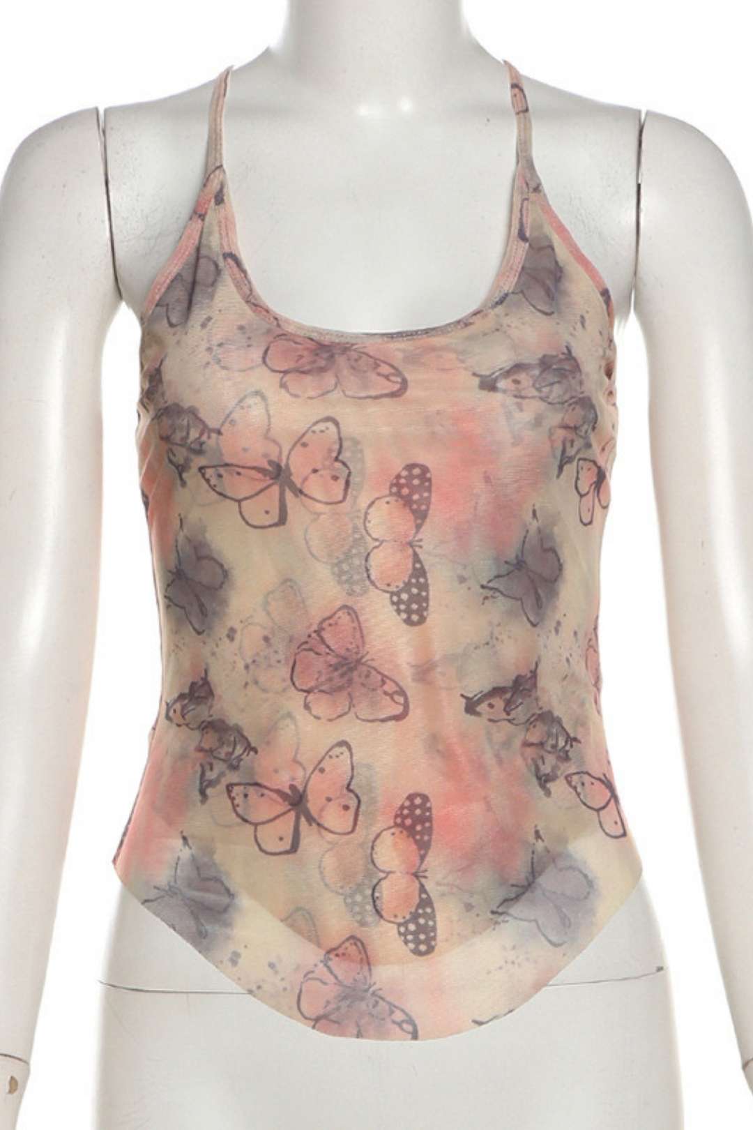 Street Fashion Sexy Butterfly Print Camisole