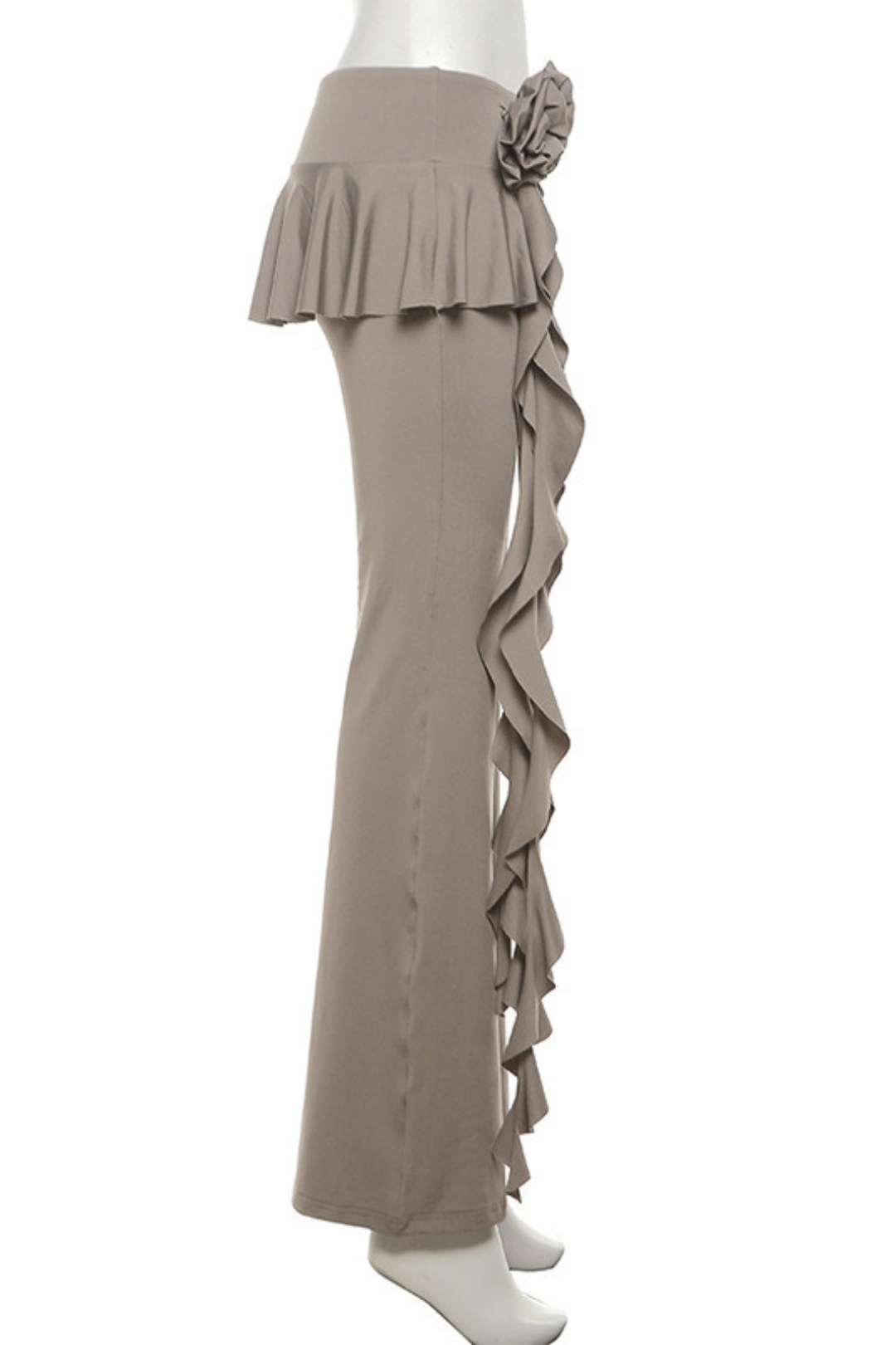 Flower Streamer Straight Casual Pants