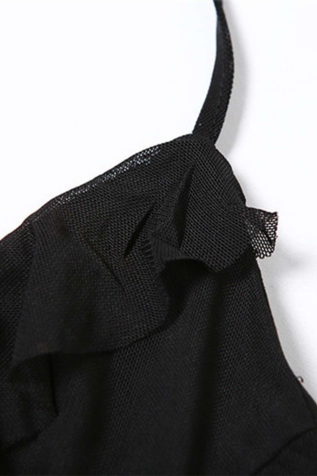 Solid Color Fashionable Irregular Design Strappy Halterneck Slim