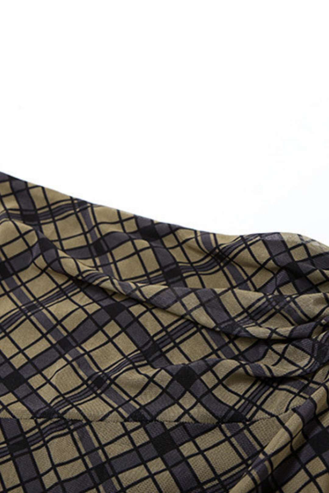 Slimming Street Fashion High Waist Bag Hip Plaid Skirt