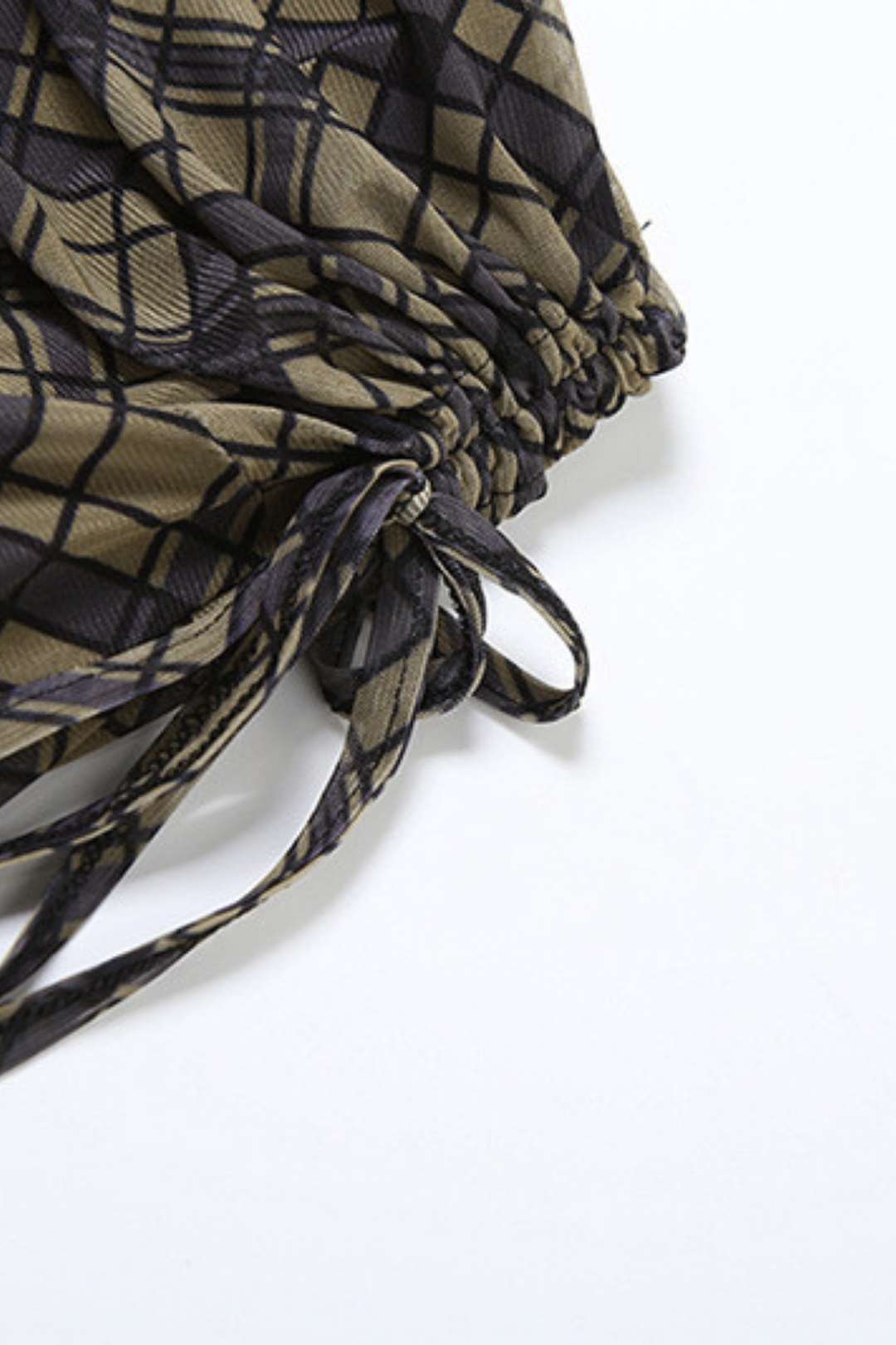 Slimming Street Fashion High Waist Bag Hip Plaid Skirt