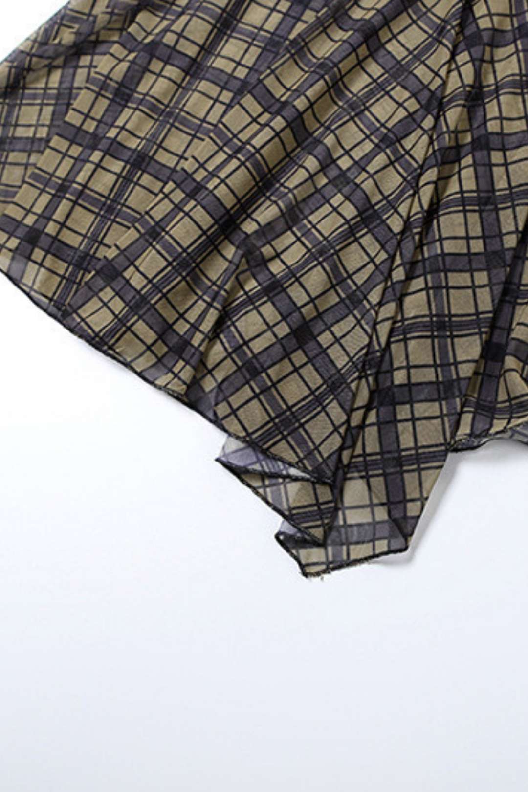 Slimming Street Fashion High Waist Bag Hip Plaid Skirt