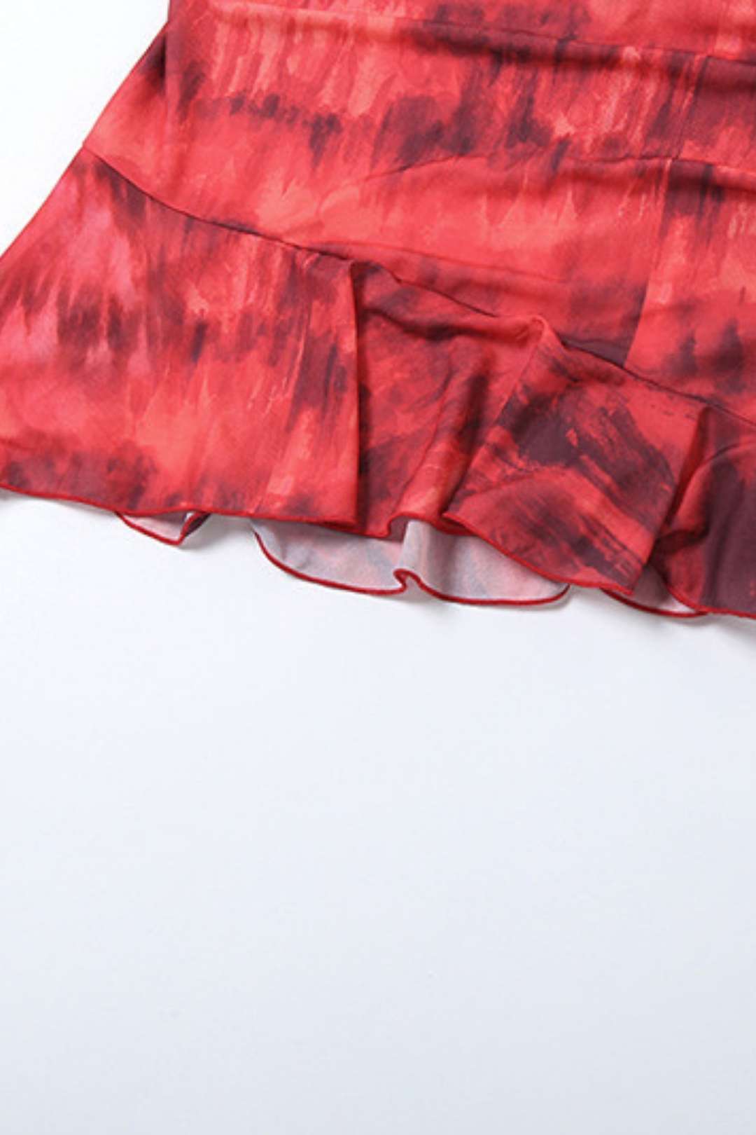 Halterneck Printed Hollow Backless