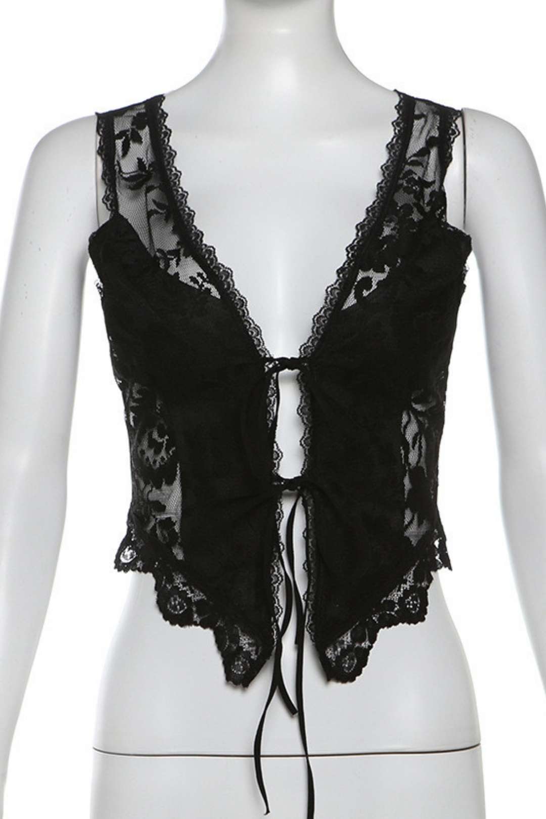 Suspender V-neck Slim Top Only