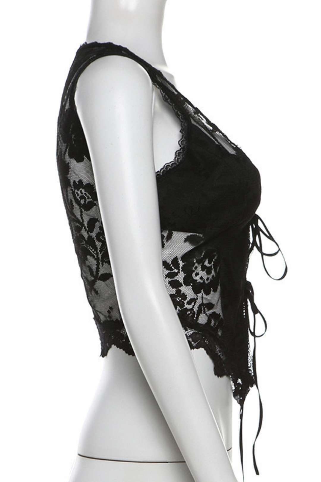 Suspender V-neck Slim Top Only