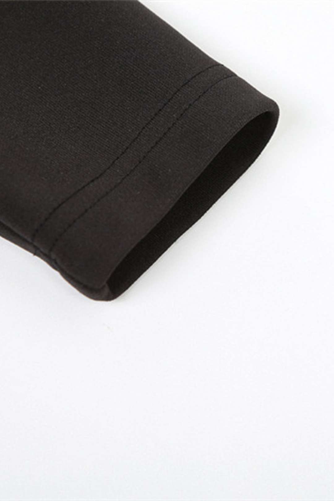 Long-sleeved Square Neck Color-blocking Slim-fitting Hip Dress