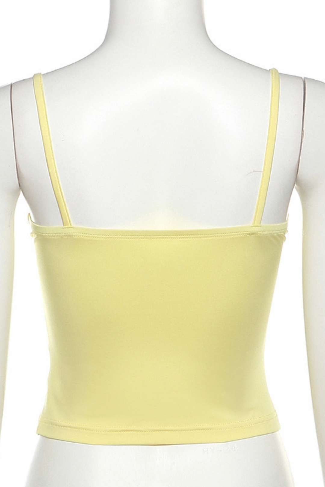 V-neck Backless Lace Slim Vest