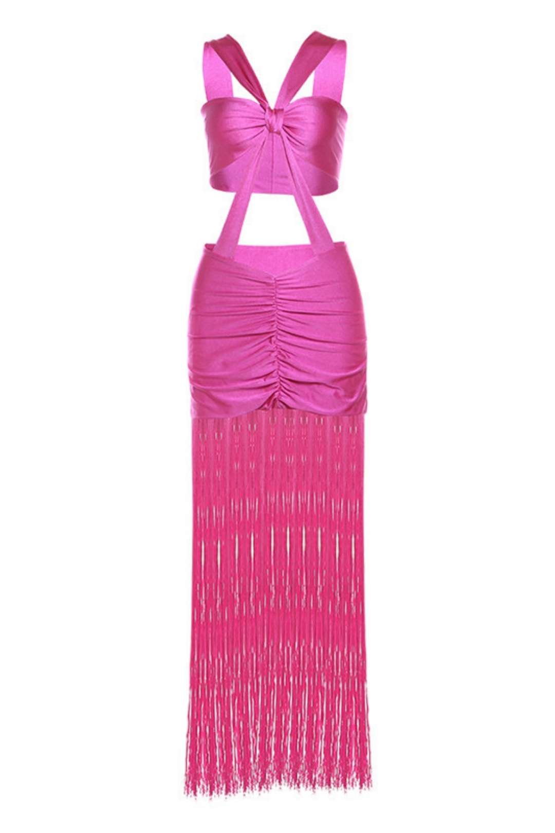 Sexy And Hot Butterfly-style Tie, Umbilical Cord, Long Tassel Skirt