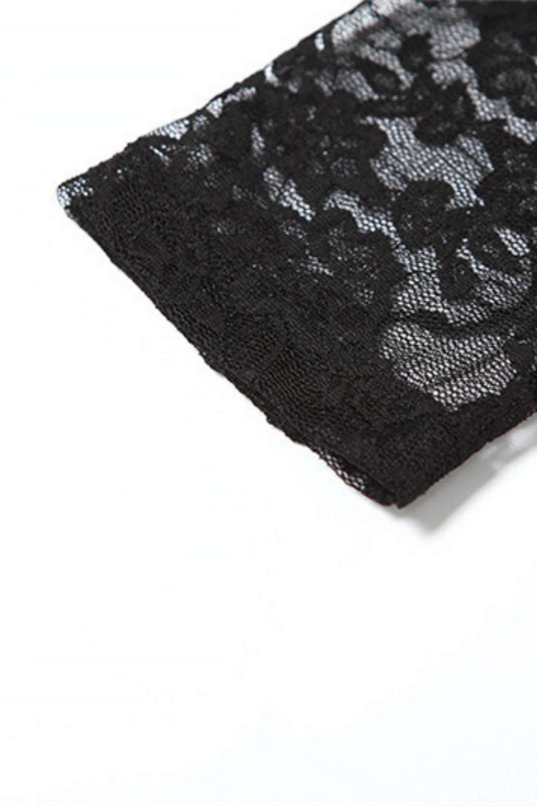 Round Neck Long-sleeved Lace Tight Jumpsuit