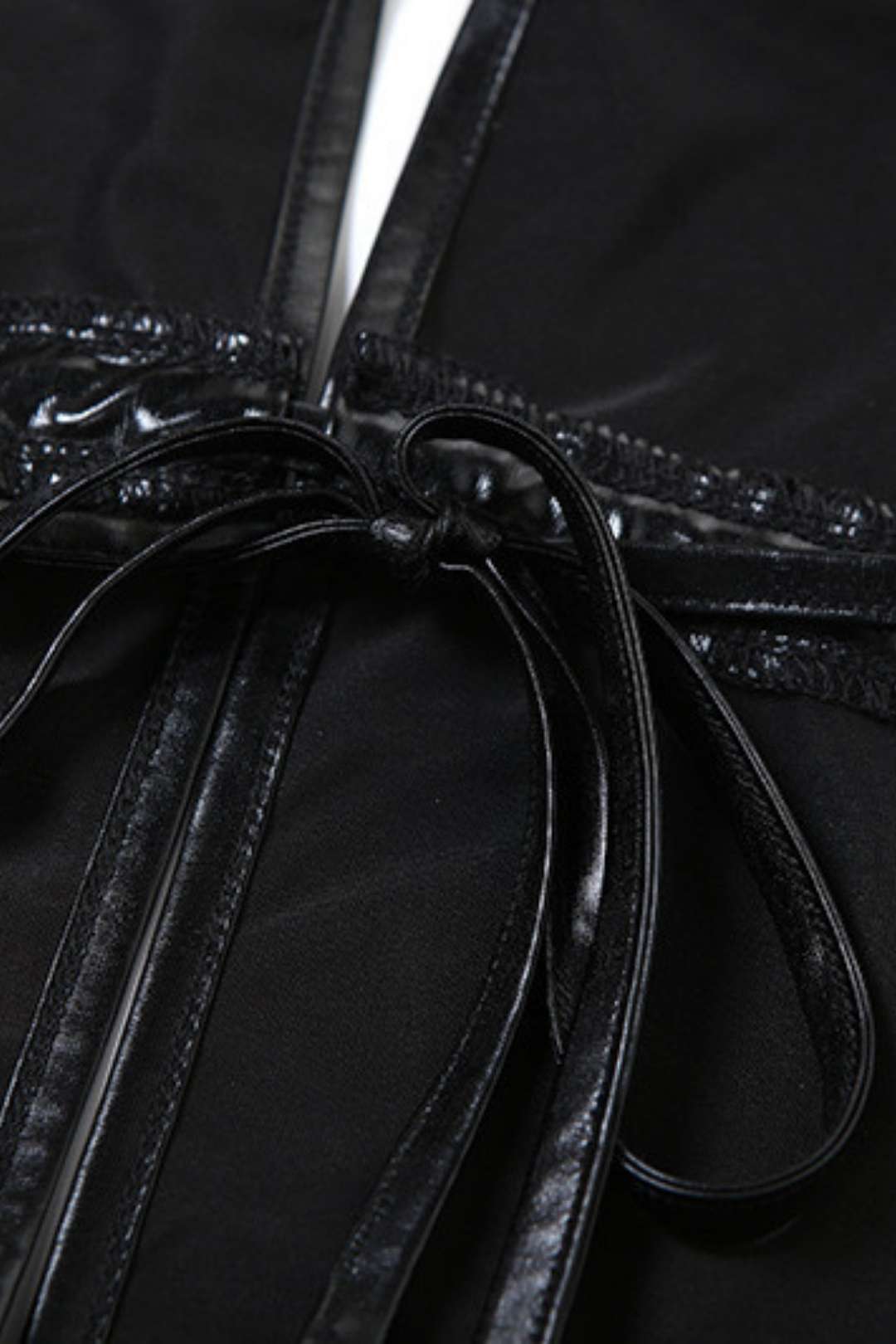 V Backless Tie Fashion Sexy Lace Splicing Halter Neck Dress