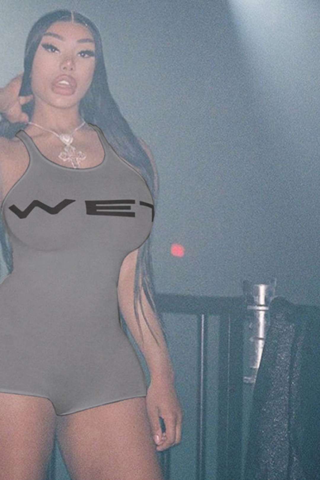 Backless Solid Color Suspender Sports Tight Jumpsuit