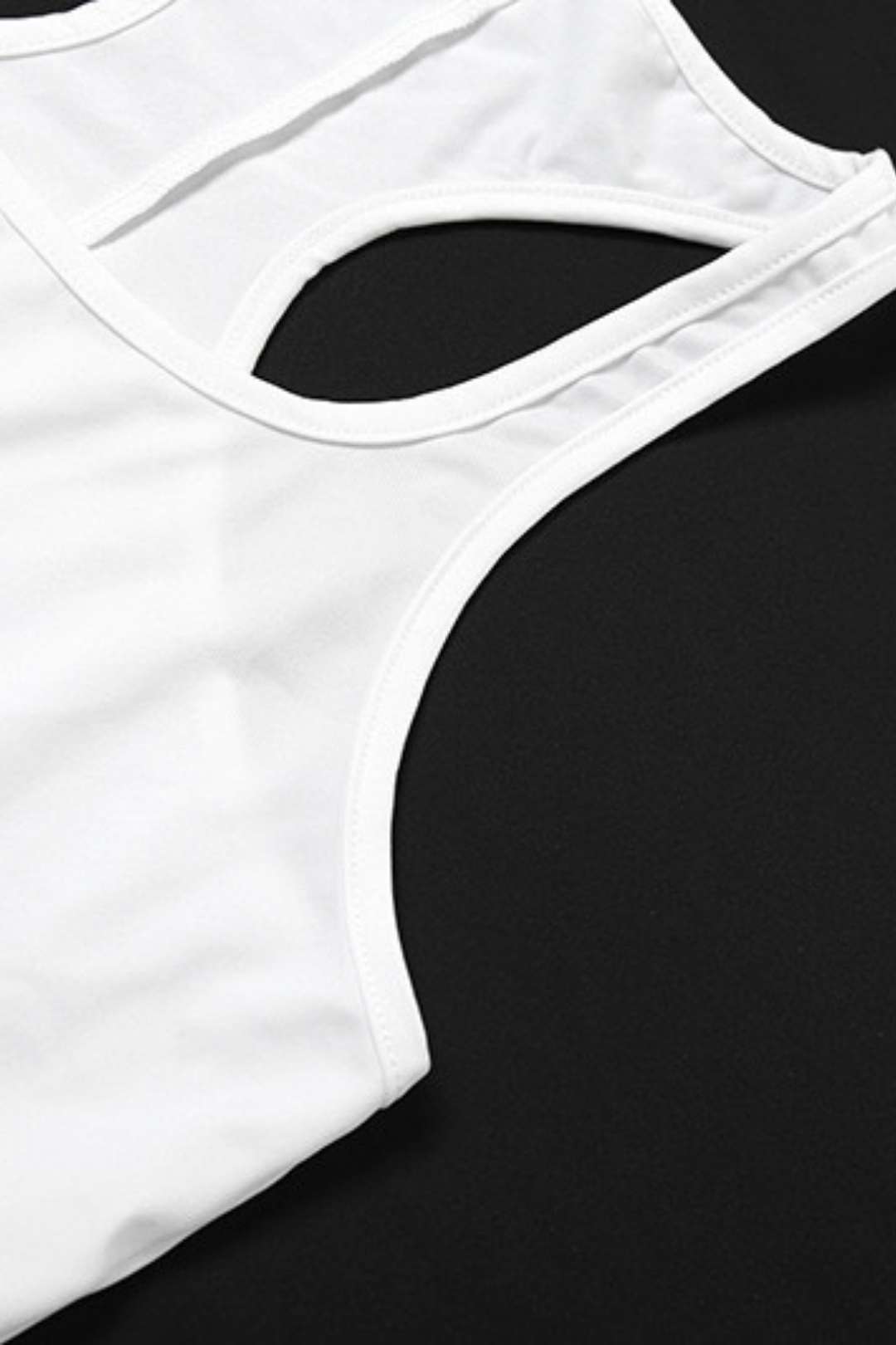 Backless Solid Color Suspender Sports Tight Jumpsuit