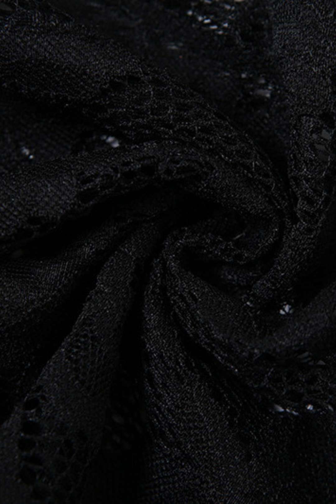 See-through Lace Jacquard Tube Top Bodysuit