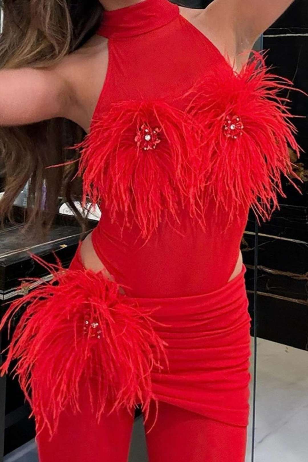 See-through Sleeveless Pullover Jumpsuit Suit